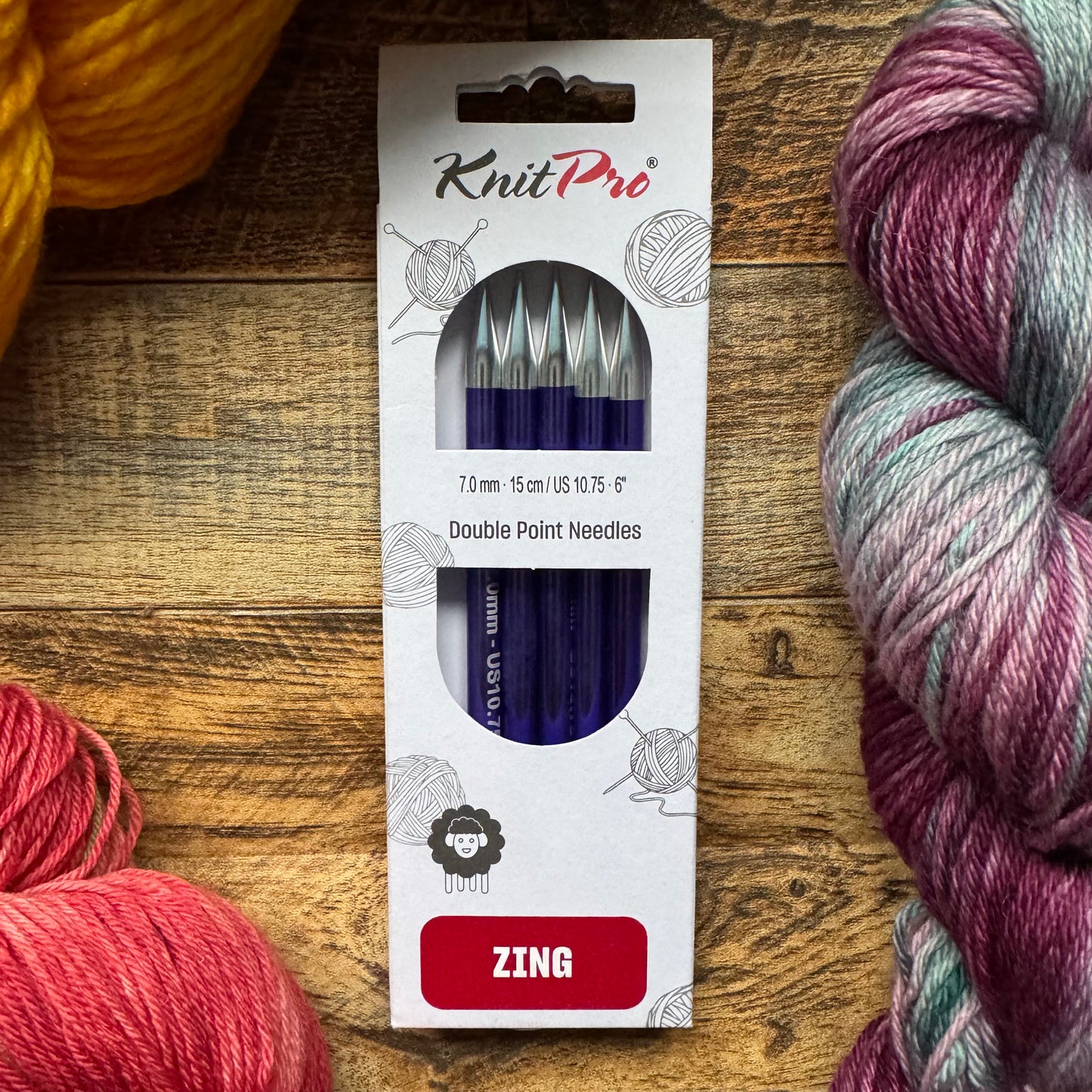 KnitPro Double Pointed Needles - Zing 15cm