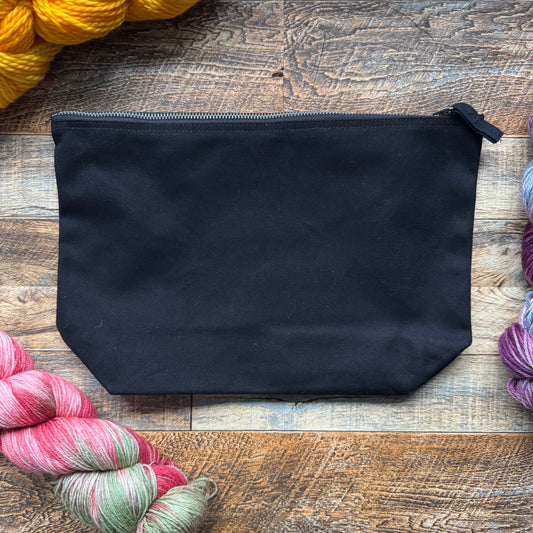 Emotional Support Project Pouch - Black/White