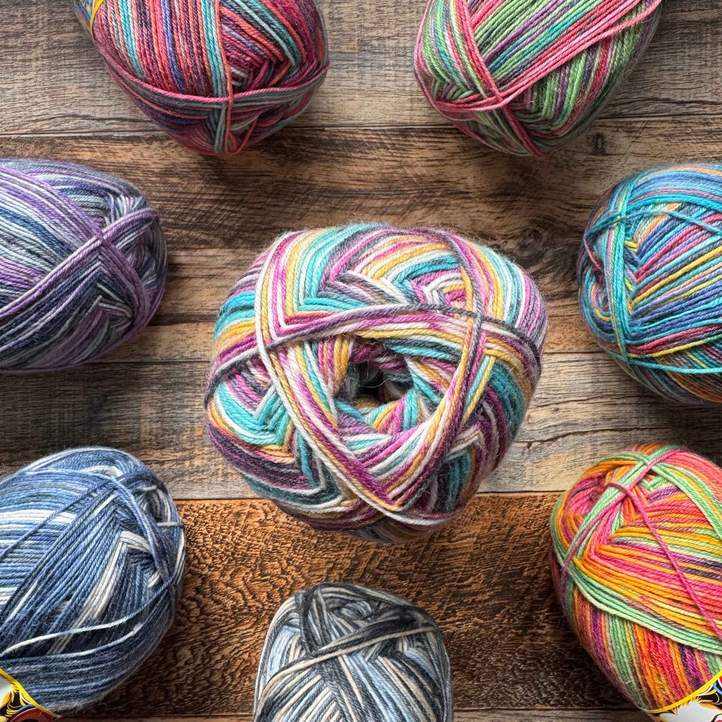 Opal Funky 4ply Sock Yarn - Bouncing Sandals 100g