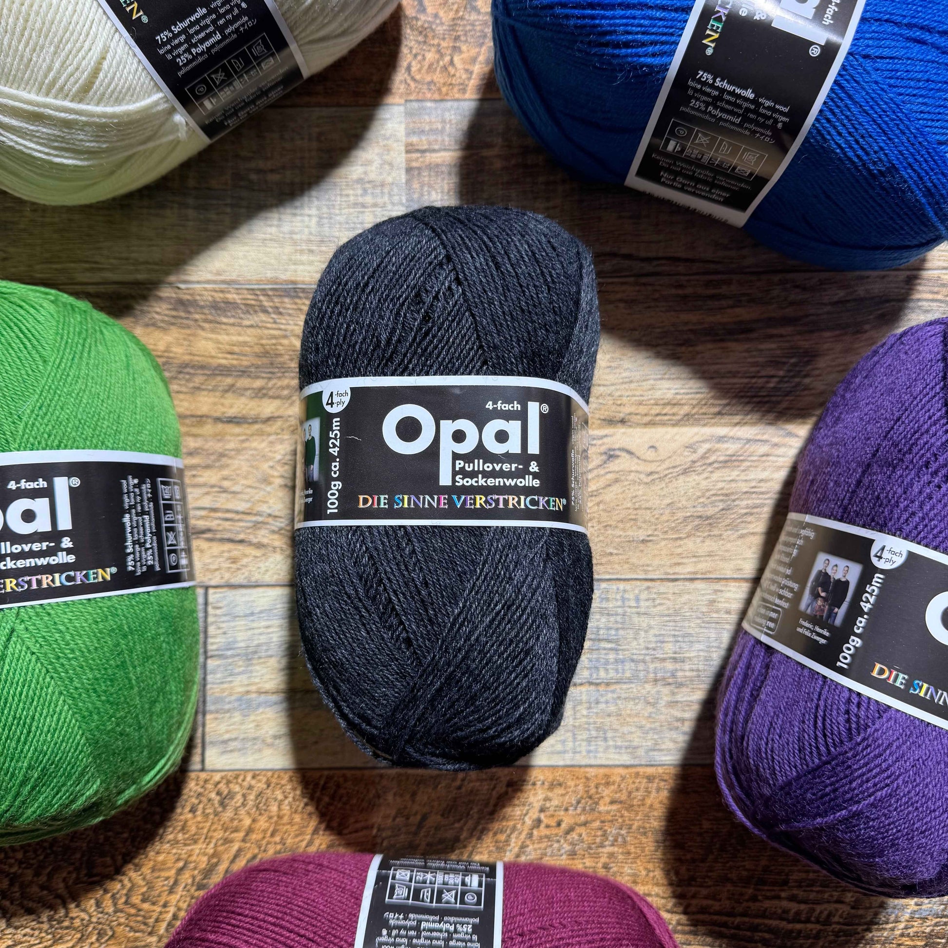 Opal UNI 4-Ply - Anthracite Melange 100g