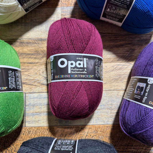 Opal UNI 4-Ply - Burgundy 100g