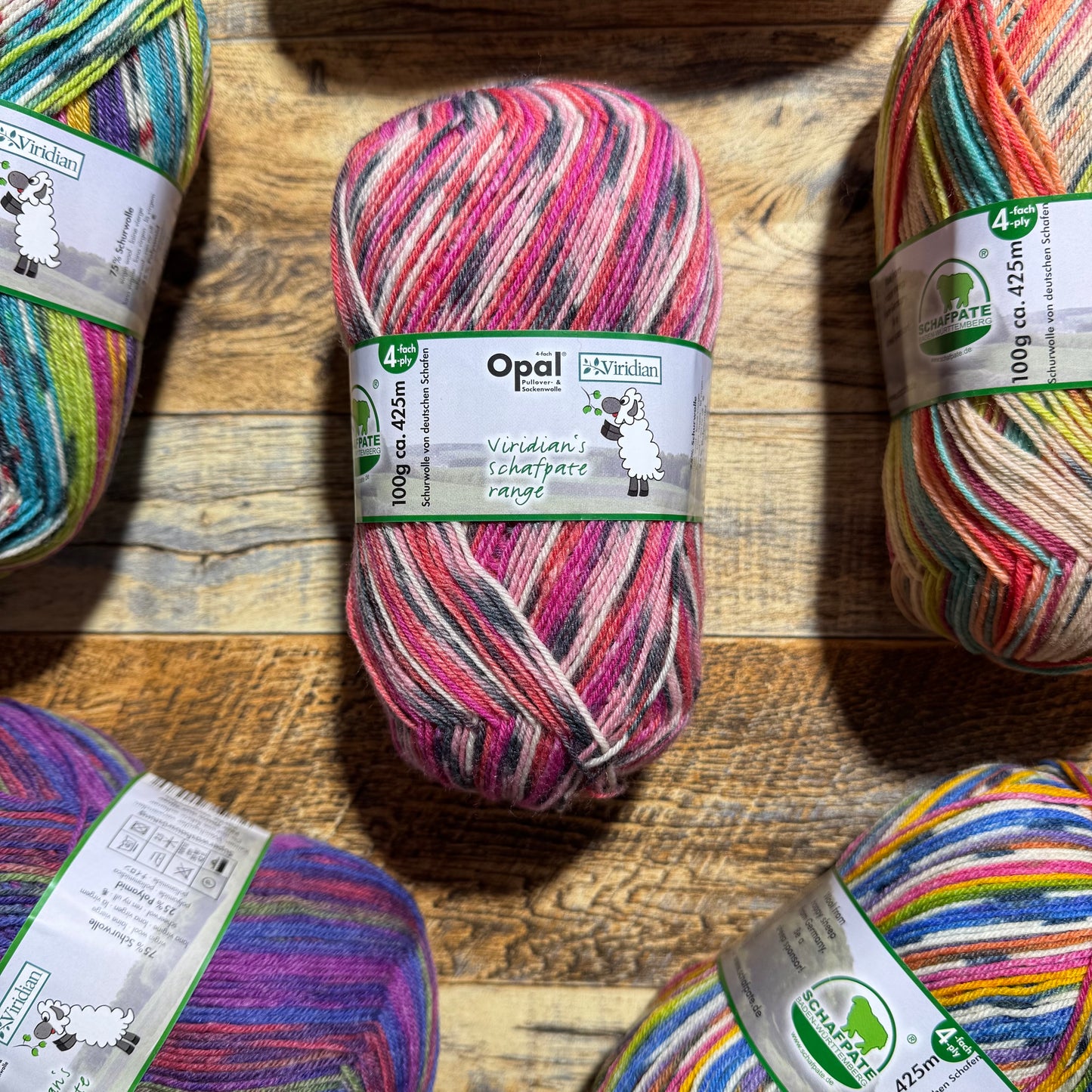 Opal Viridian Schafpate 4ply Sock Yarn - Claire 100g