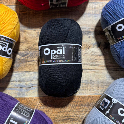 Opal UNI 4-Ply - Deep Black 100g