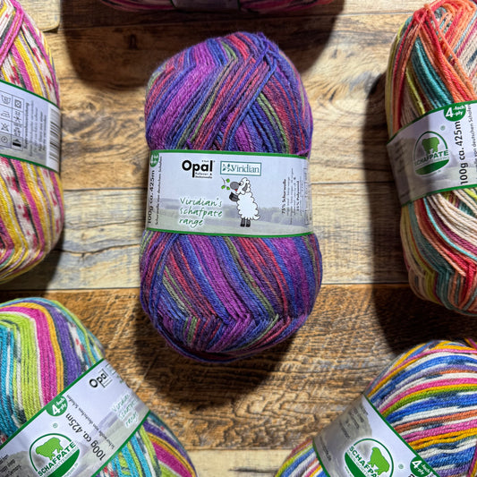 Opal Viridian Schafpate 4ply Sock Yarn - George 100g