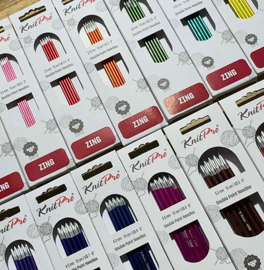 KnitPro Double Pointed Needles - Zing 15cm