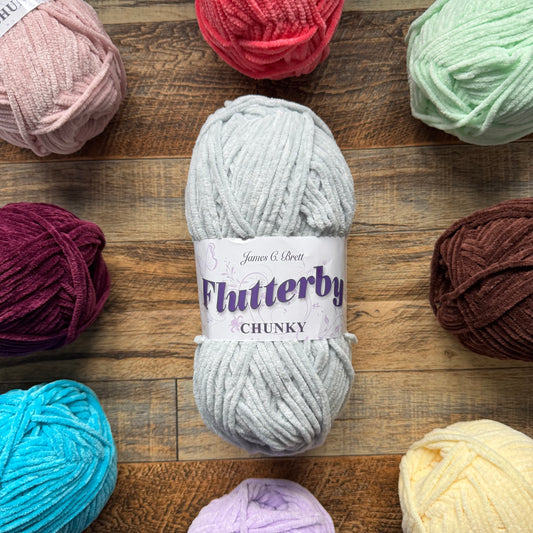 Flutterby Chunky - Silver (B29) - 100g