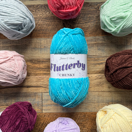 Flutterby Chunky - Azure (B49) - 100g