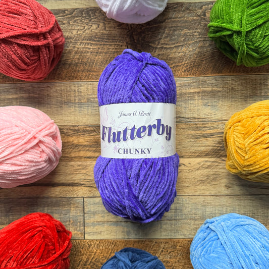 Flutterby Chunky - Emperor Purple (B66) - 100g