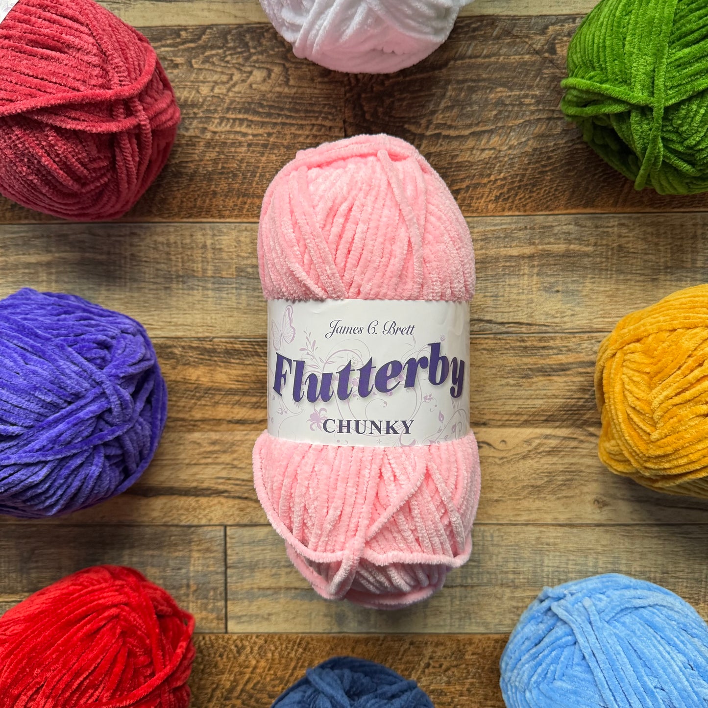 Flutterby Chunky - Candy Pink (B12) - 100g