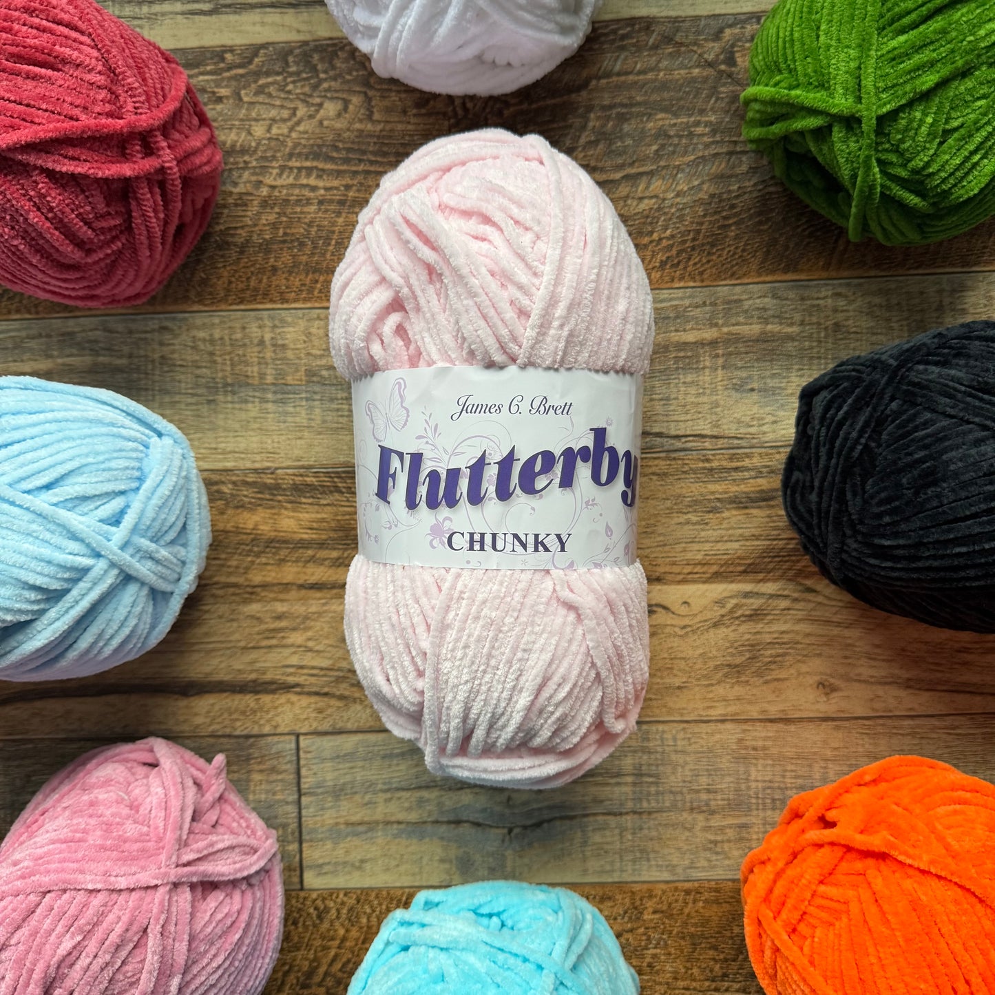 Flutterby Chunky - Baby Pink (B2) - 100g