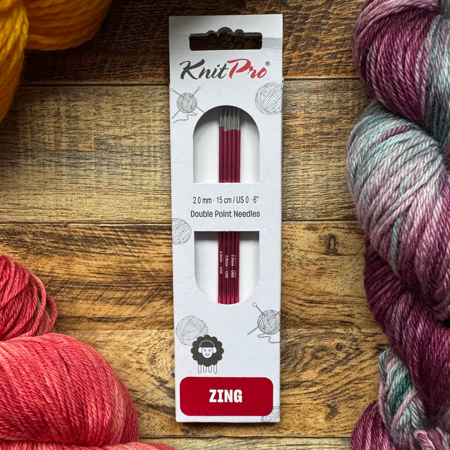 KnitPro Double Pointed Needles - Zing 15cm