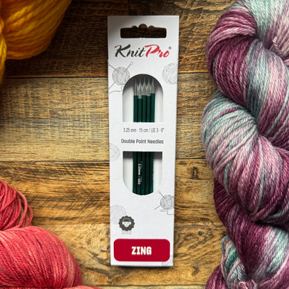 KnitPro Double Pointed Needles - Zing 15cm