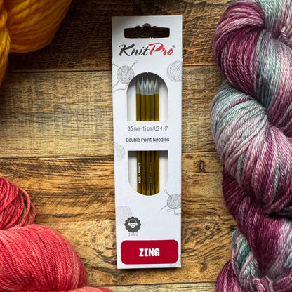 KnitPro Double Pointed Needles - Zing 15cm