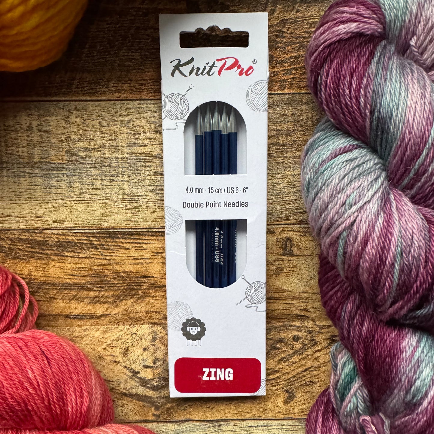 KnitPro Double Pointed Needles - Zing 15cm