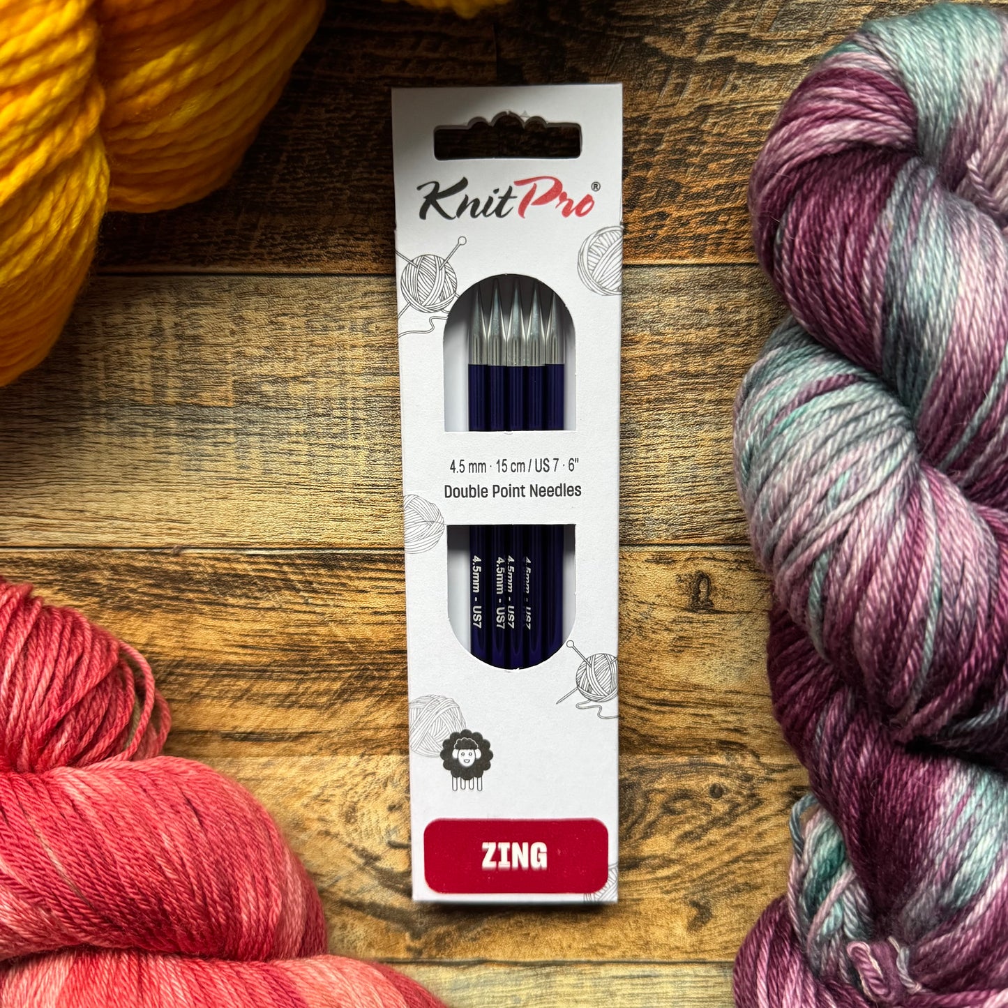 KnitPro Double Pointed Needles - Zing 15cm