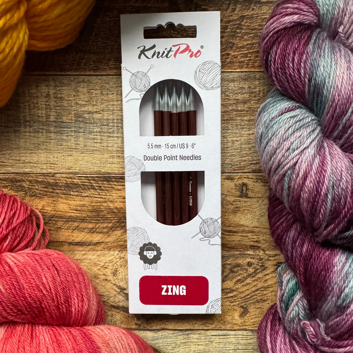 KnitPro Double Pointed Needles - Zing 15cm