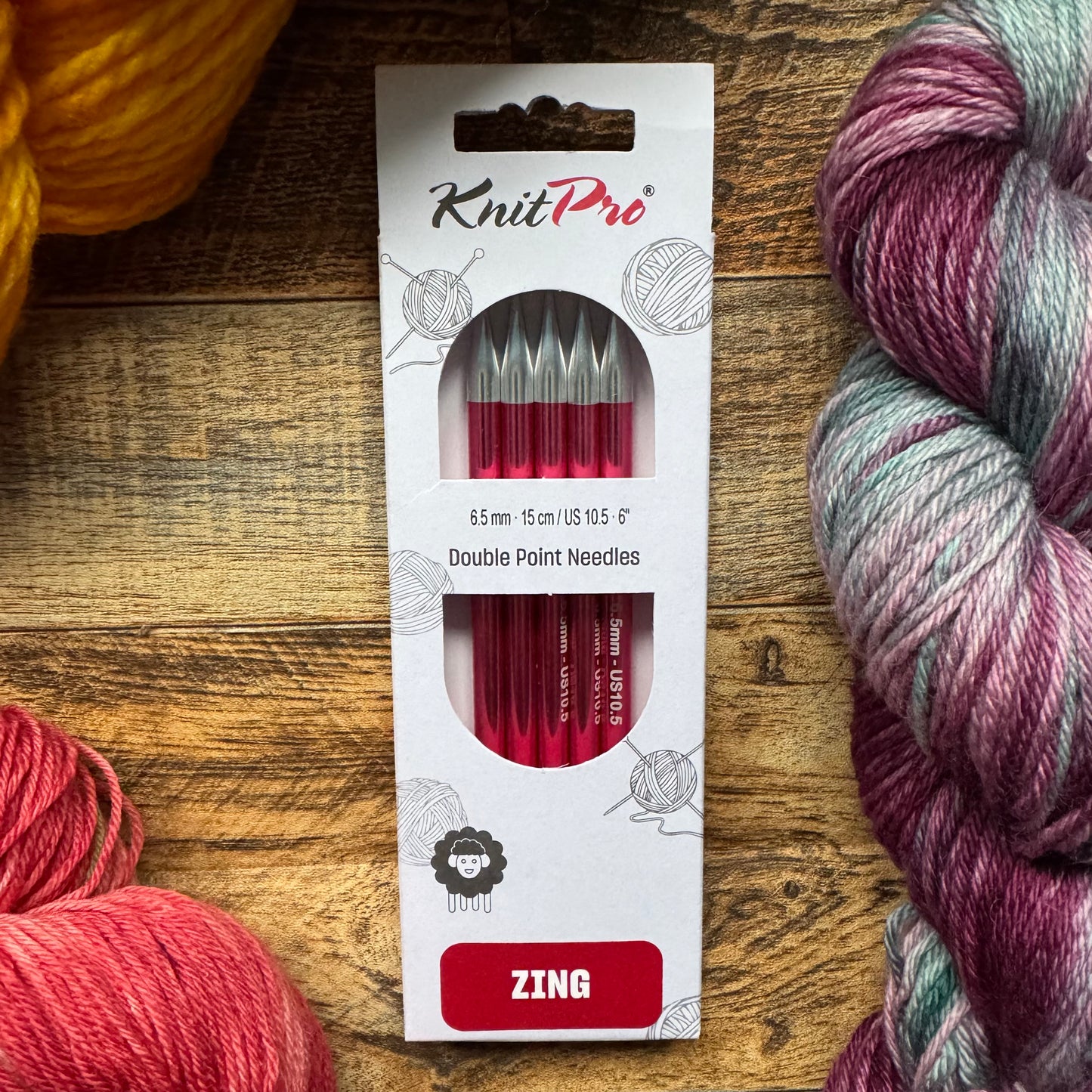 KnitPro Double Pointed Needles - Zing 15cm
