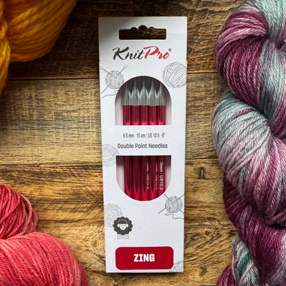 KnitPro Double Pointed Needles - Zing 15cm