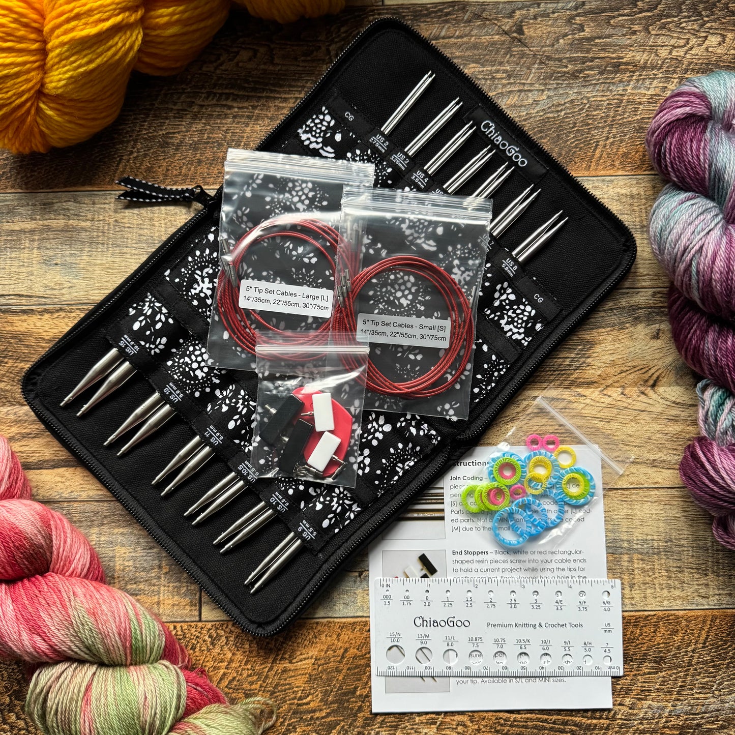 ChiaoGoo TWIST 5" Interchangeable Knitting Needle Set - Complete