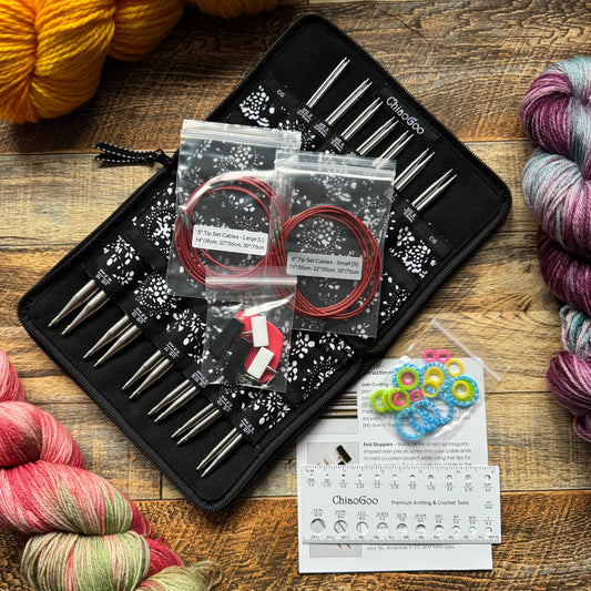 ChiaoGoo TWIST 5" Interchangeable Knitting Needle Set - Complete