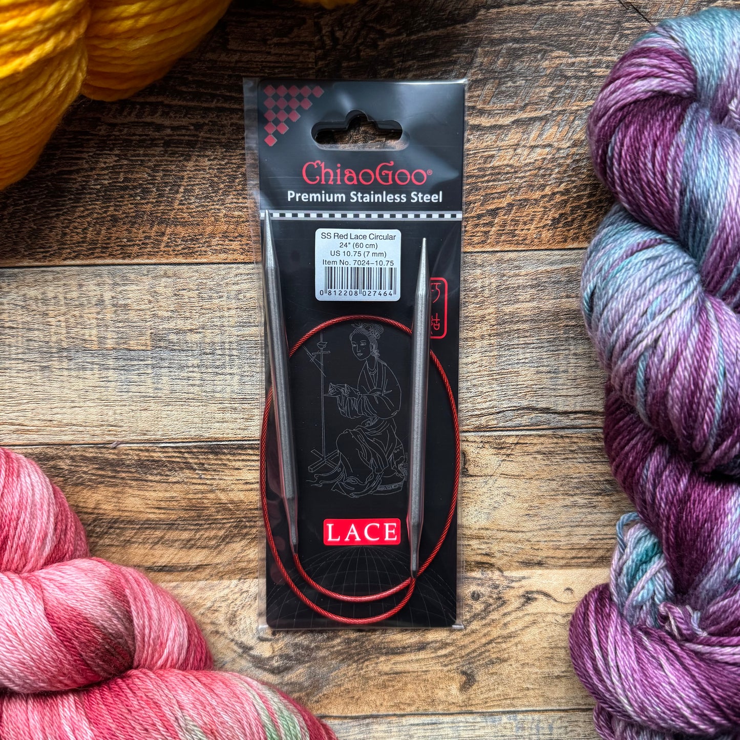 ChiaoGoo Red Lace Fixed Circular Knitting Needles - 24" (60cm)