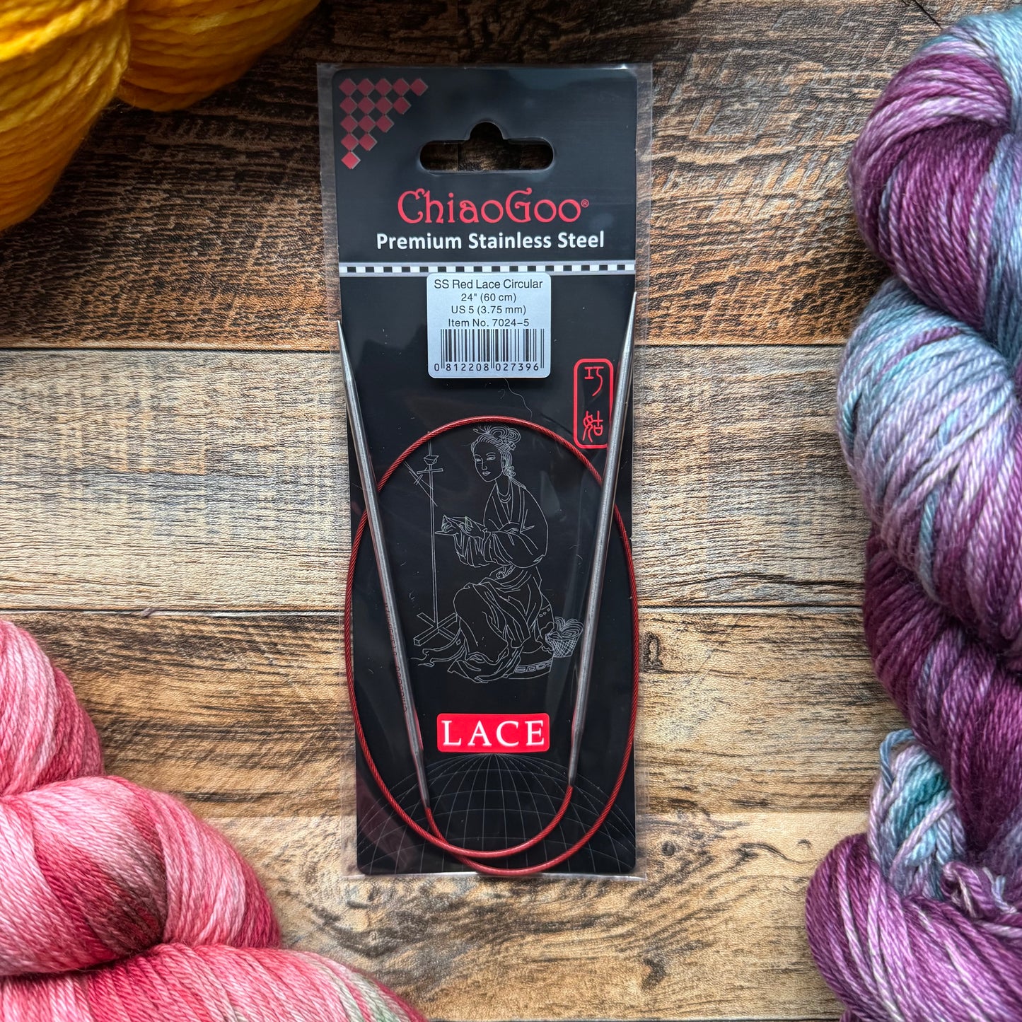 ChiaoGoo Red Lace Fixed Circular Knitting Needles - 24" (60cm)