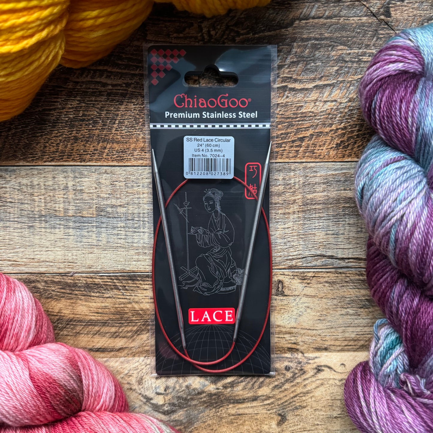 ChiaoGoo Red Lace Fixed Circular Knitting Needles - 24" (60cm)