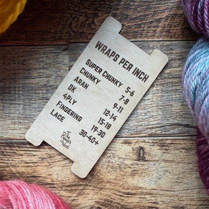 Wraps Per Inch (WPI) Yarn Weight Tool
