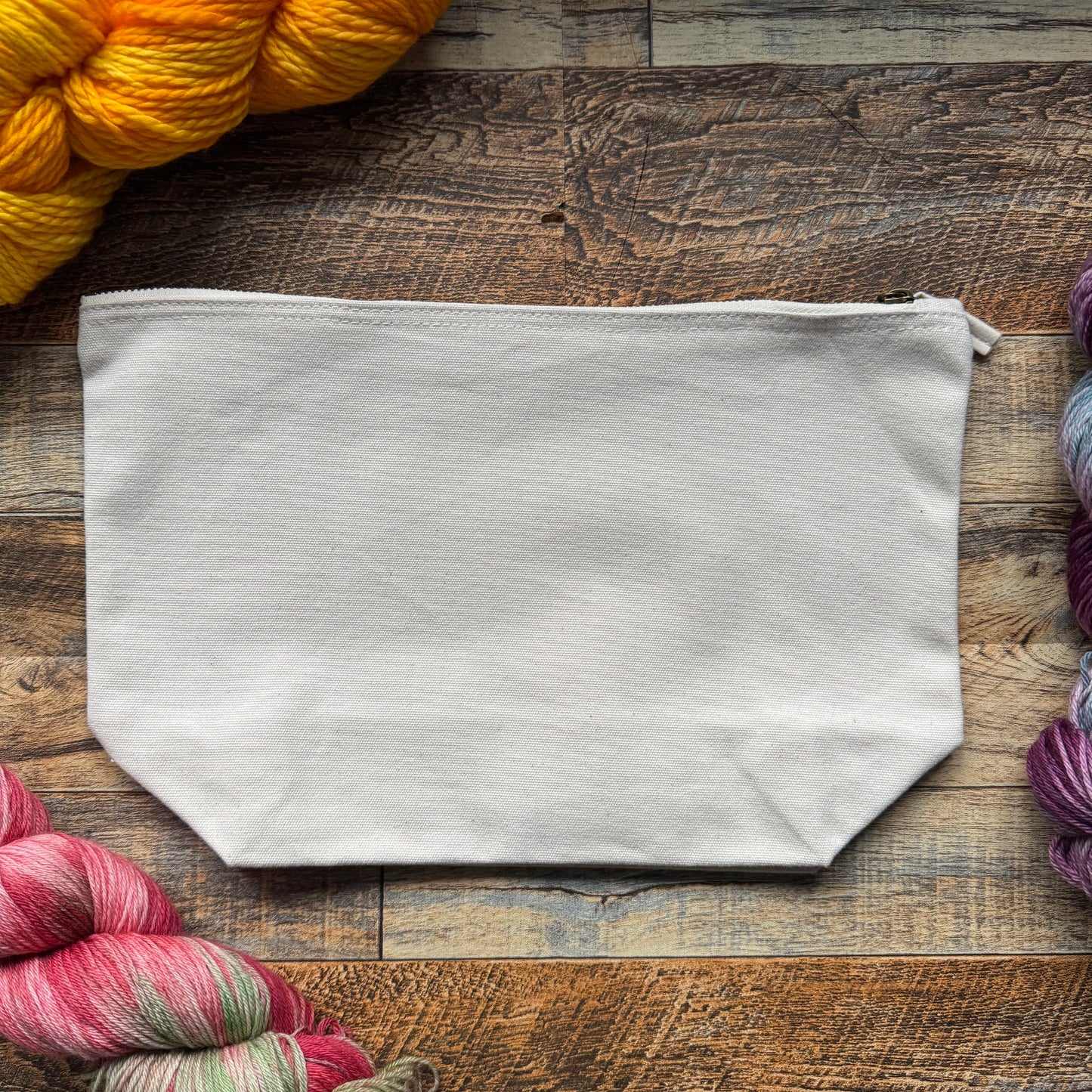 Emotional Support Project Pouch - Natural/Black