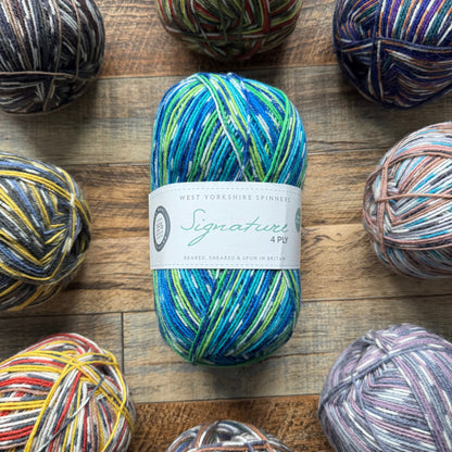 West Yorkshire Spinners Signature 4 Ply - Peacock 100g