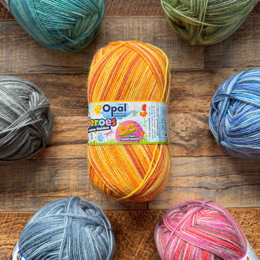 Opal Heroes 4ply Sock Yarn - Susi Superspeed 100g