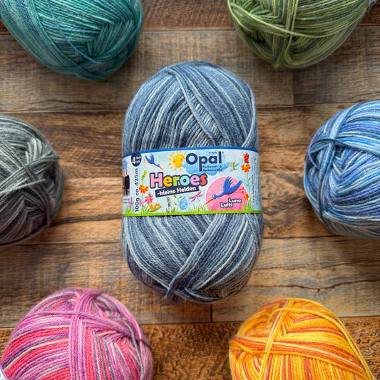 Opal Heroes 4ply Sock Yarn - Luna Lufti 100g