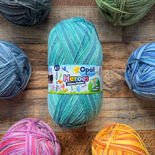 Opal Heroes 4ply Sock Yarn - Nina Nektar 100g