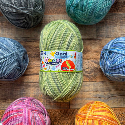 Opal Heroes 4ply Sock Yarn - Hans Heupferdchen 100g