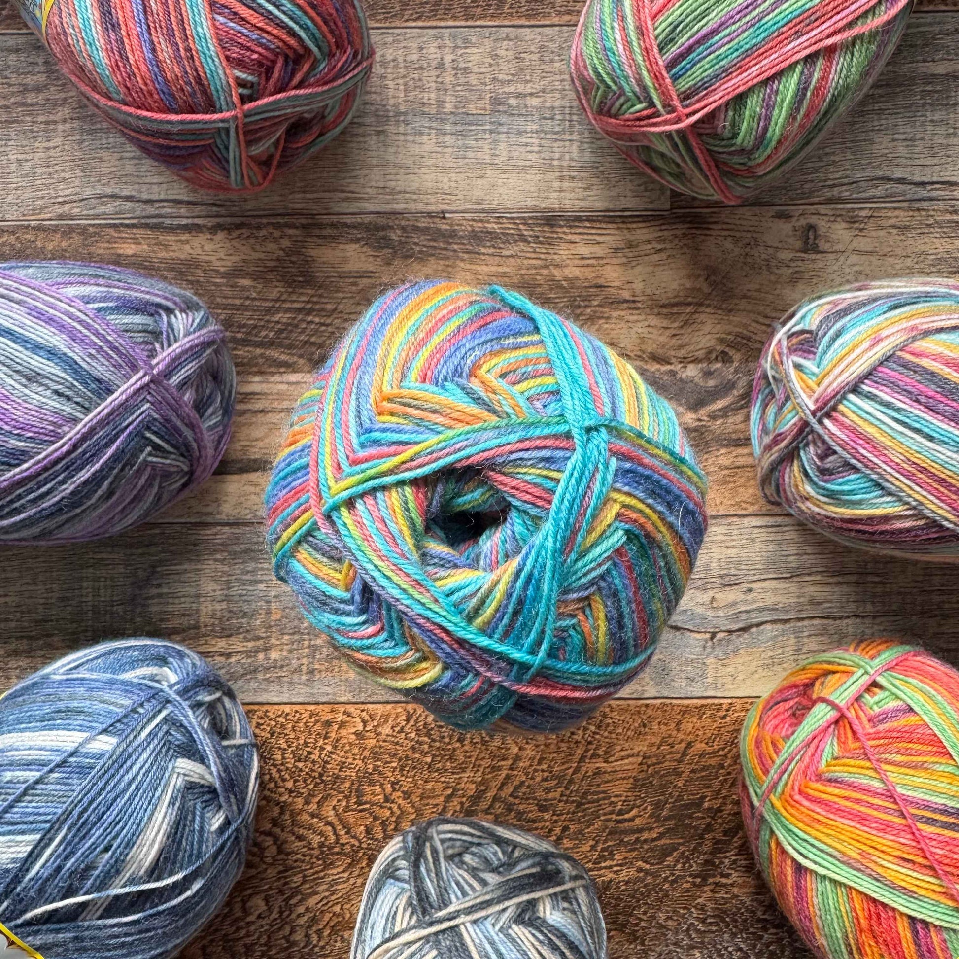 Opal Funky 4ply Sock Yarn - Marching Dancing Shoes 100g
