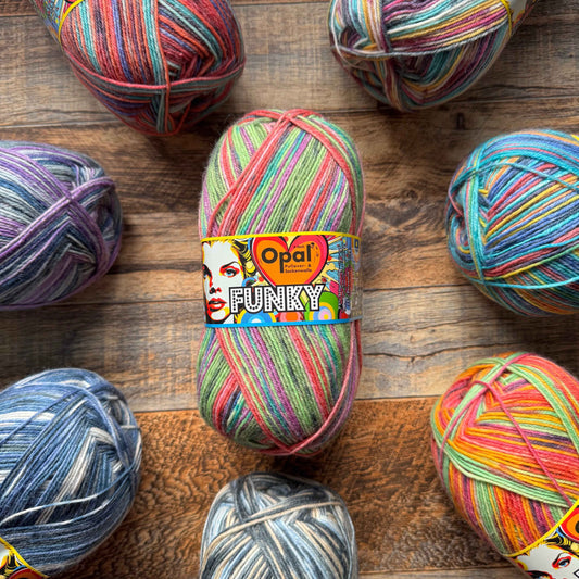 Opal Funky 4ply Sock Yarn - Singing Ballerina Slippers 100g