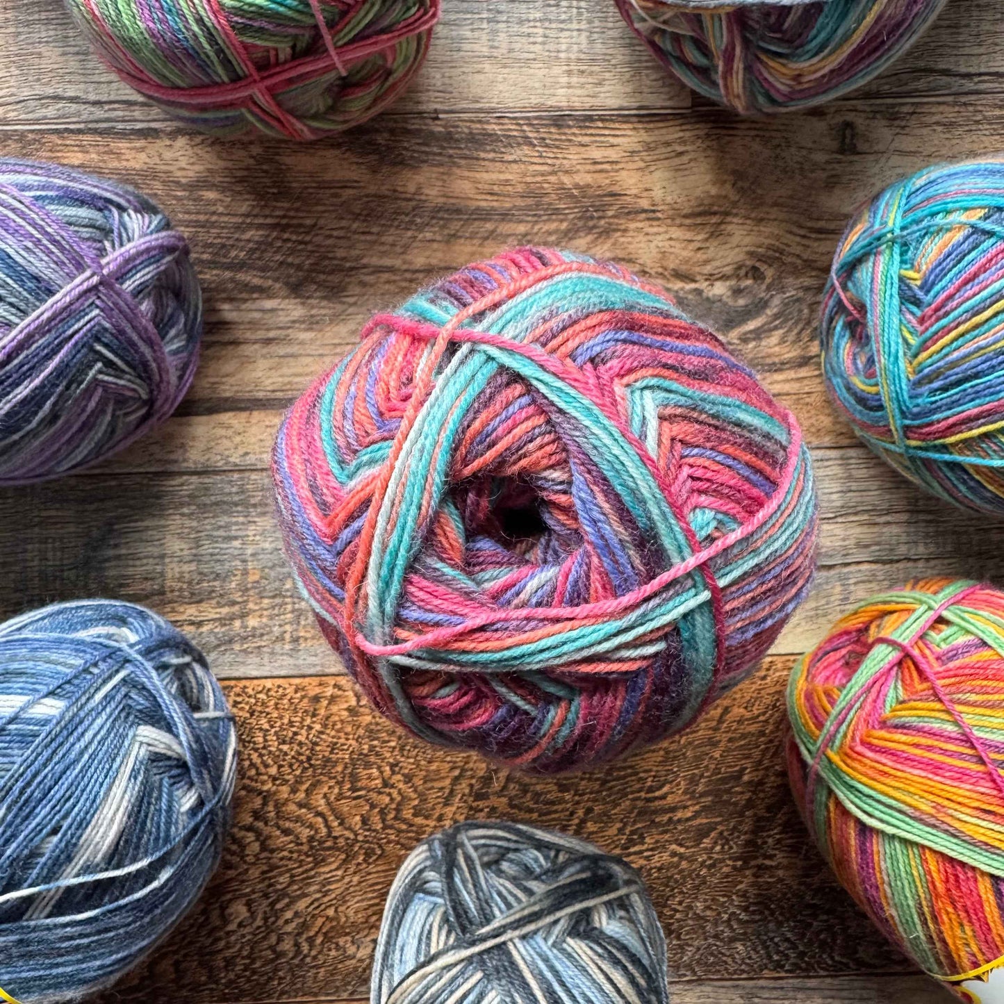 Opal Funky 4ply Sock Yarn - Favourite Sneakers 100g