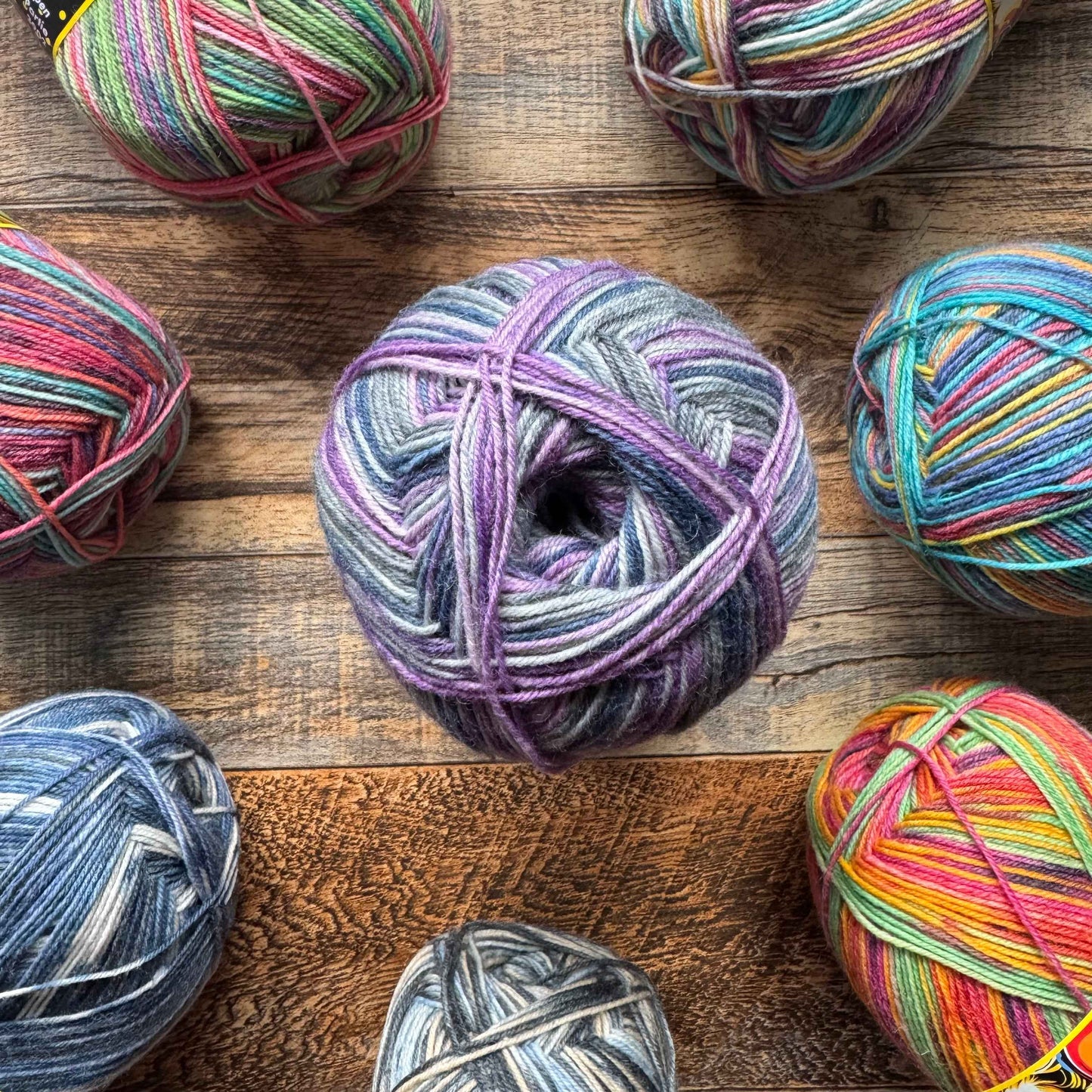 Opal Funky 4ply Sock Yarn - Raging High Heels 100g