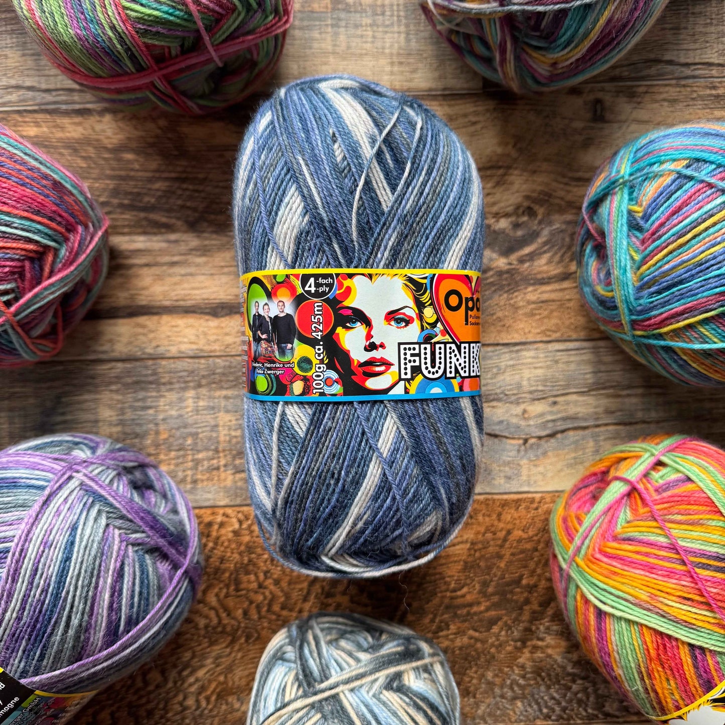 Opal Funky 4ply Sock Yarn - Beloved Baby Shoes 100g