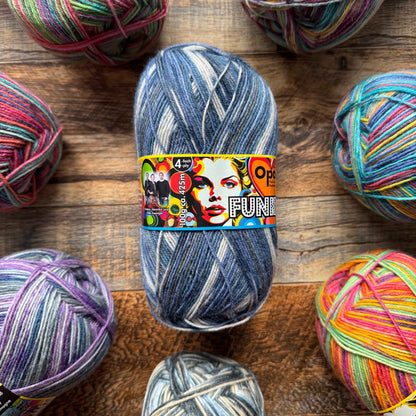 Opal Funky 4ply Sock Yarn - Beloved Baby Shoes 100g