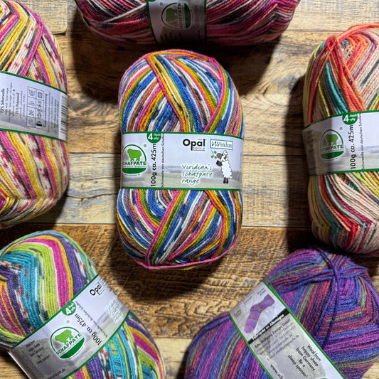 Opal Viridian Schafpate 4ply Sock Yarn - Kim 100g
