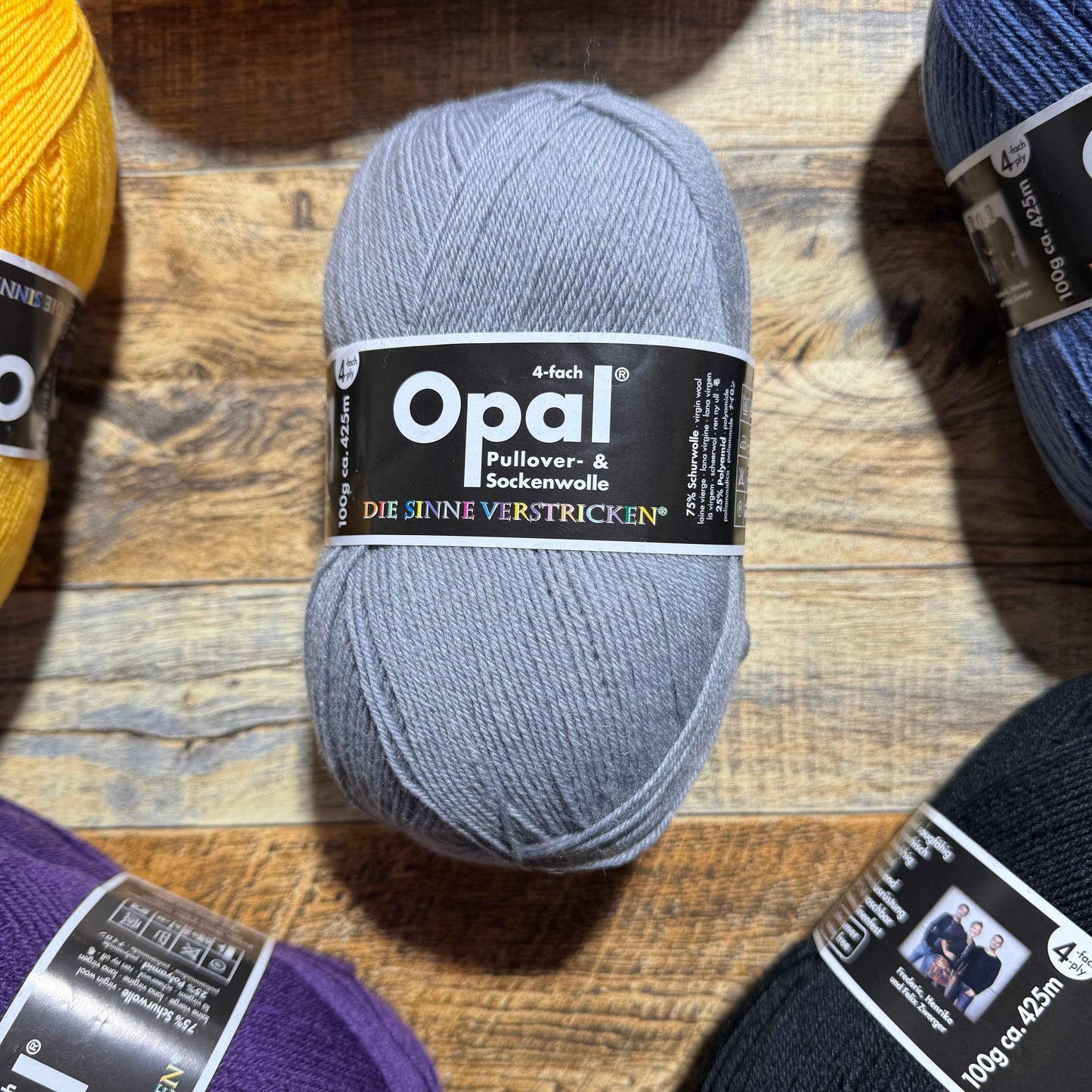 Opal UNI 4-Ply - Medium Grey 100g