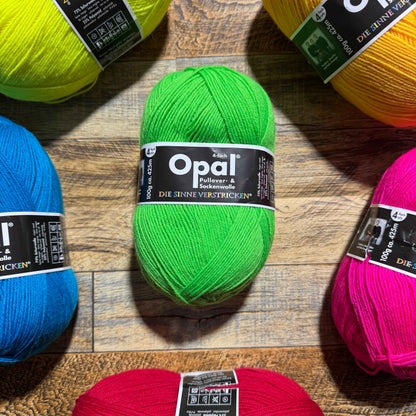 Opal UNI 4-Ply - Neon Green 100g