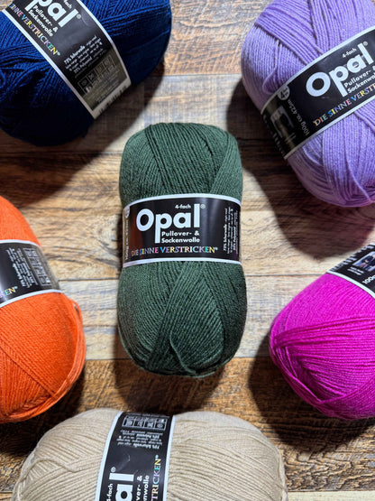 Opal UNI 4-Ply - Olive Green 100g