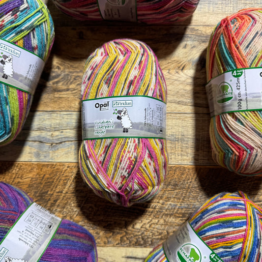 Opal Viridian Schafpate 4ply Sock Yarn - Princess 100g