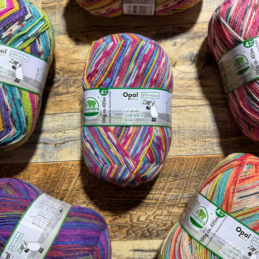 Opal Viridian Schafpate 4ply Sock Yarn - Thelma 100g
